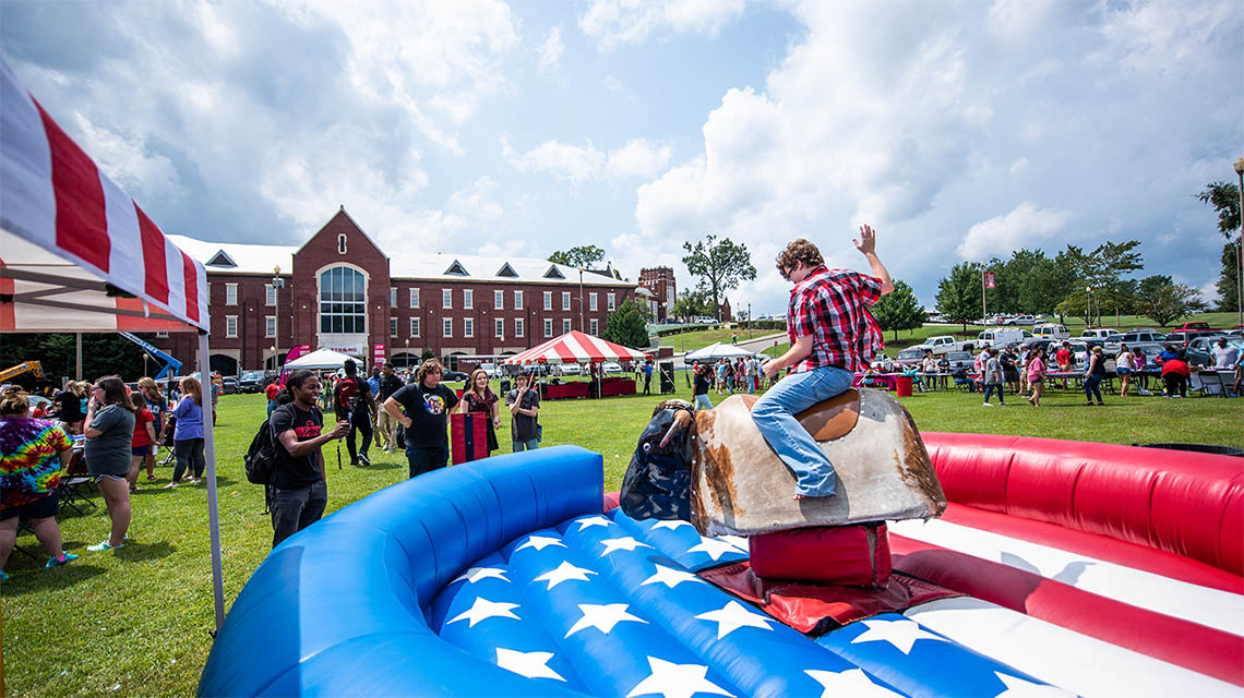 student bull riding